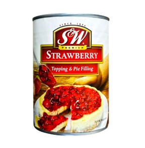 S&W Premium Strawberry Topping & Pie Filling -595g